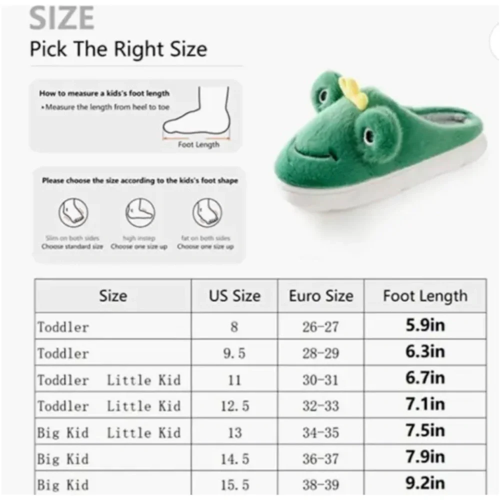 New Fuzzy Frog Slippers